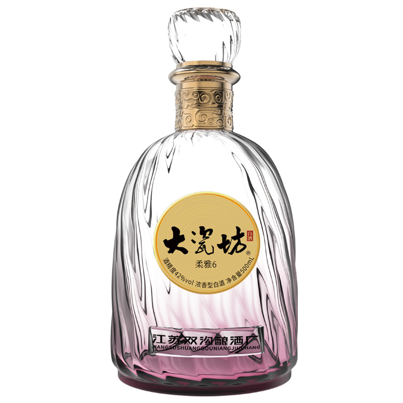 大瓷坊酒-柔雅6 42%vol 浓香型白酒 纯粮酿造 500mlx4/箱高清大图