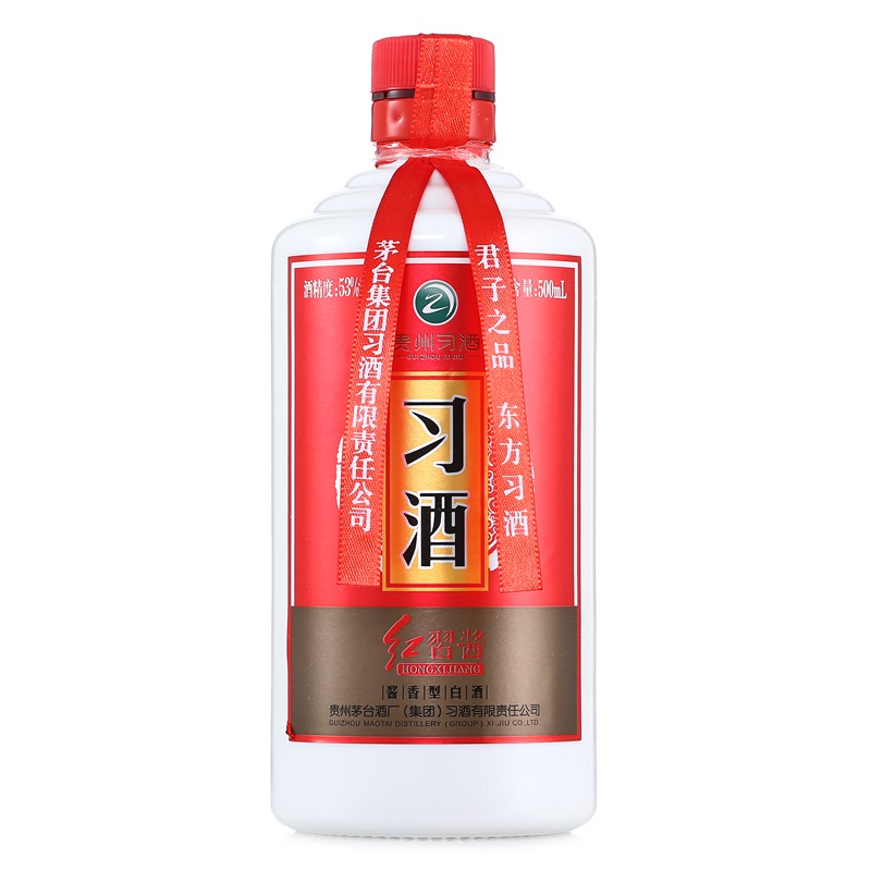 贵州茅台集团 习酒 新版红习酱 53度 500ml 单瓶装酱香型白酒 習酒(XI LIQUOR)