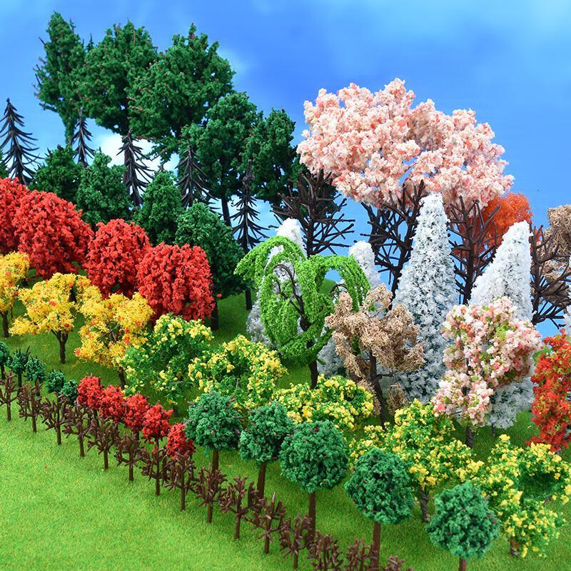 建筑沙盘模型diy手工制作材料园林场景观模型树套装成品树视频