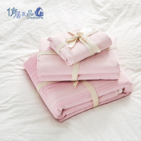 俏居(Choshome)家纺 全棉水洗棉绗缝渐变水洗棉四件套1.5m 1.8m床 150×200cm