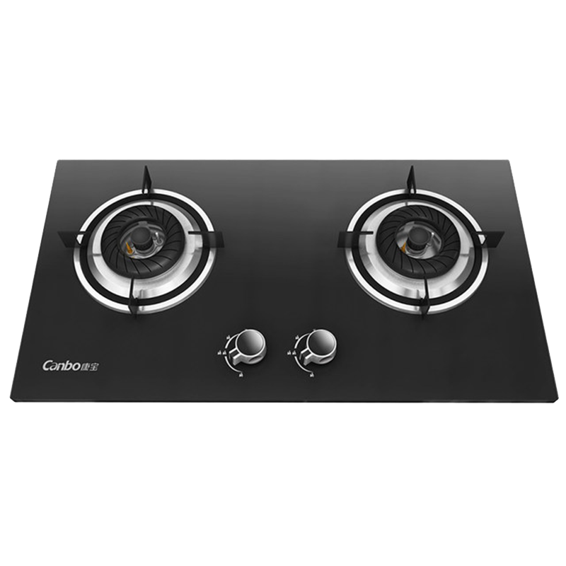 康宝(Canbo) JZY(T)-Q245-Y2 燃气灶家用灶具 台式嵌入式台嵌两用双灶 钢化玻璃 5.0kw大火力爆炒