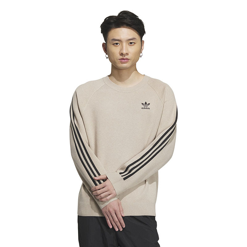 adidas阿迪达斯三叶草卫衣男女同款冬季新款圆领运动套头衫ix7816
