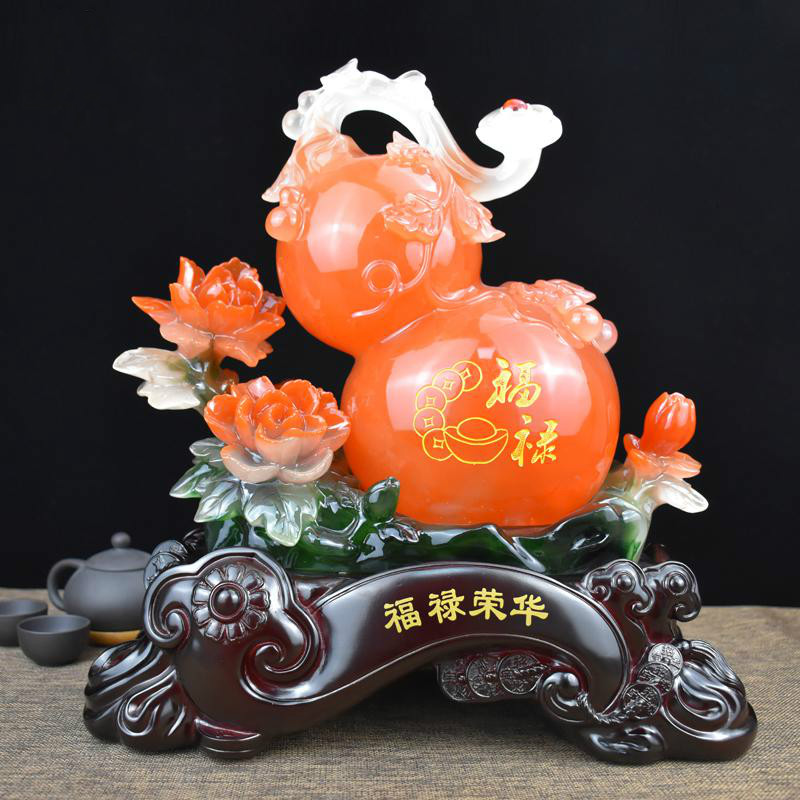 美帮汇葫芦摆件大号客厅办公室壁酒柜吧台桌面装饰摆设乔迁礼品高清大图