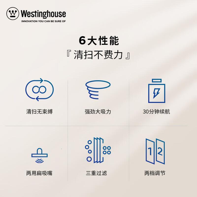 西屋(Westinghouse) 无线智能家用吸尘器 WXC-C158高清大图