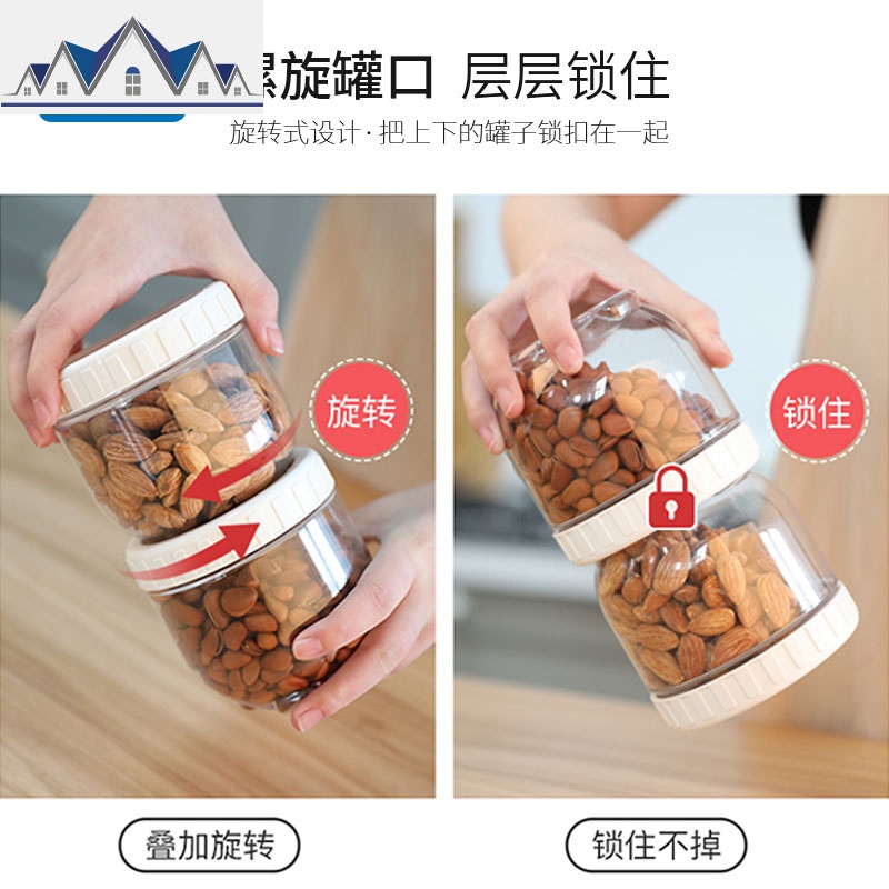 塑料保鲜盒带盖储物罐 冰箱收纳盒零食碗面条防潮密封罐 三维工匠高清大图