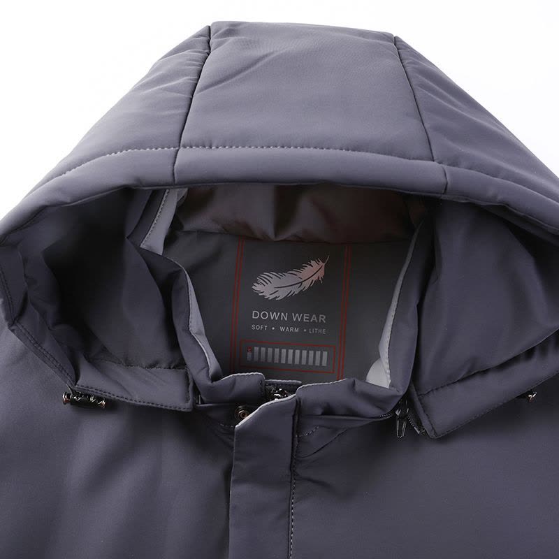 冬装羽绒服男2024新款中青年保暖冬装连帽短款学生防寒服外套不漏绒冬季90白鸭绒羽绒服男士可脱卸帽保暖加厚外套图片