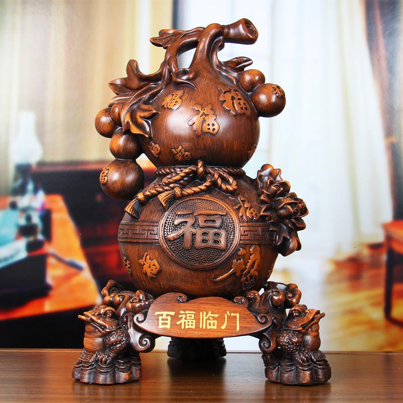 美帮汇葫芦摆件家居客厅房间中式工艺品摆设乔迁装饰品开业礼品高清大图
