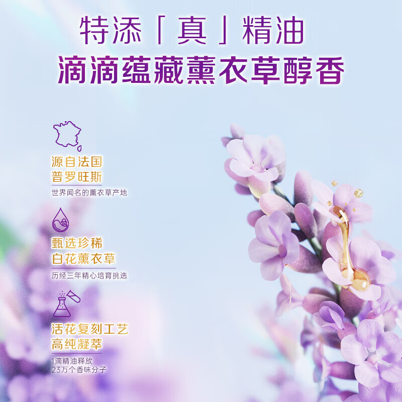 立白 香氛净护精油洗衣凝珠薰衣草留香防串色浓缩香氛 香氛净护凝珠23颗*1盒高清大图