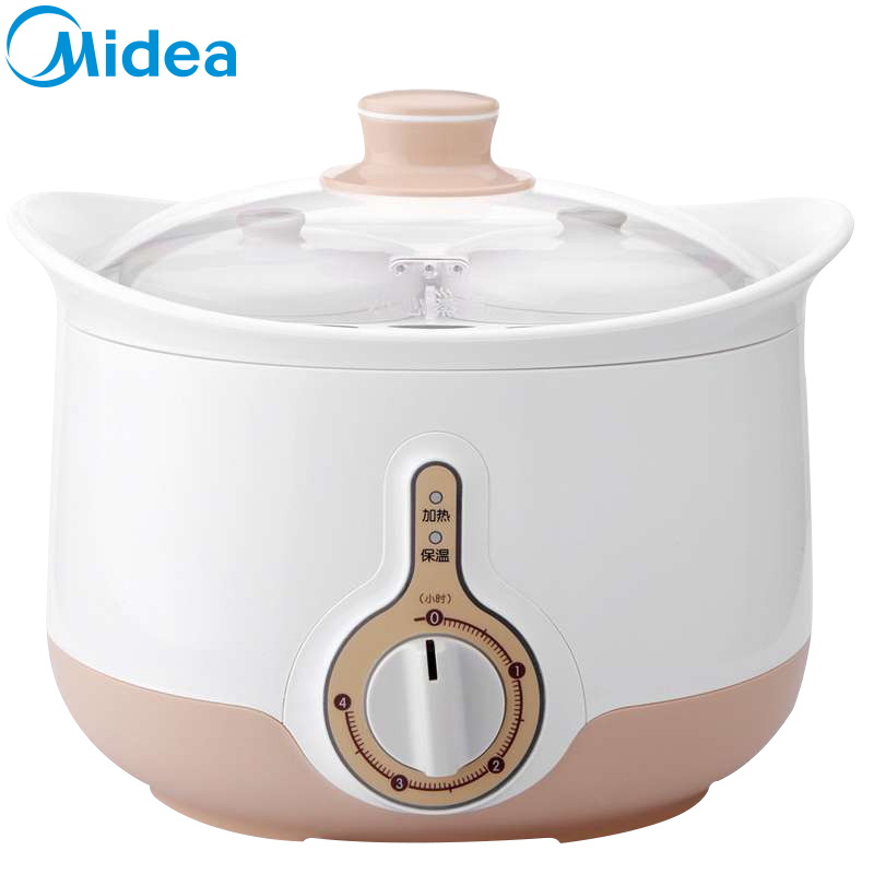 美的(Midea)电炖锅 WBZH22A 一锅三胆 使用灵活 操作简便 电炖盅煲汤锅燕窝炖盅