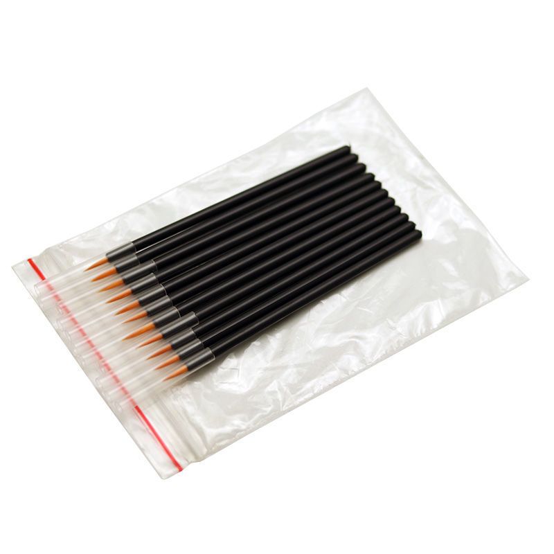 点胶笔10支免搽拭渗线笔高达军模民用gk模型流入式涂装上色工具田宫