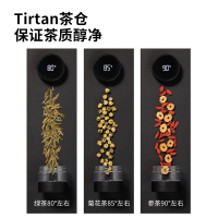 炊大皇(COOKER KING)智能玻璃杯 温显双层茶水分离杯300ml 男女通用轻巧便携创意高硼硅水杯ZM30A