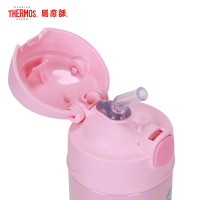 膳魔師,膳魔師(THERMOS)保温杯 F4011儿童吸管杯 约350ML 304不锈钢 水杯茶杯卡通杯家用/通用