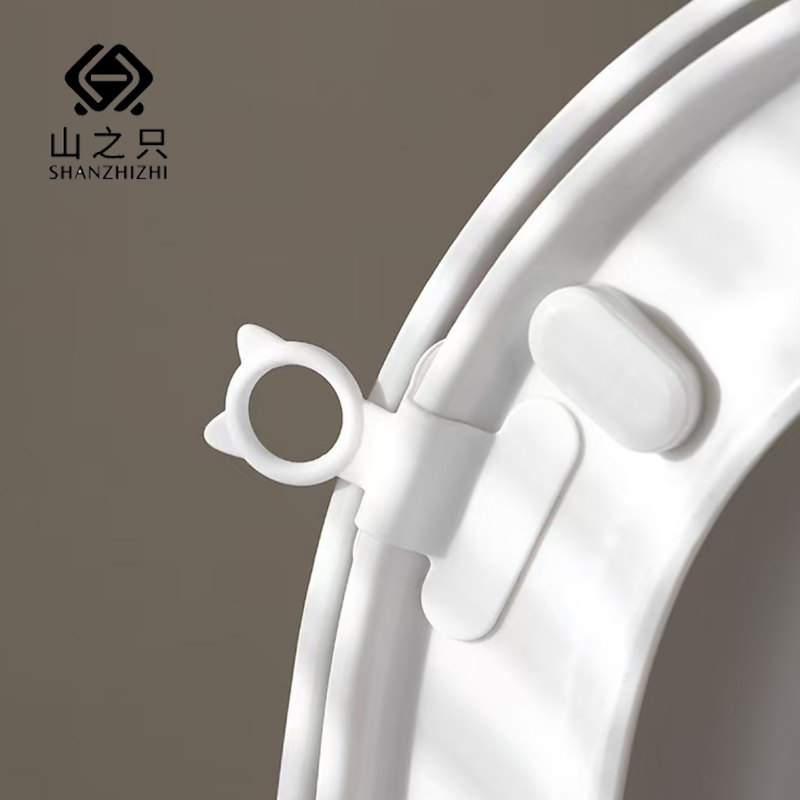 山之只 加厚硅胶马桶提盖器 白色10个/包高清大图