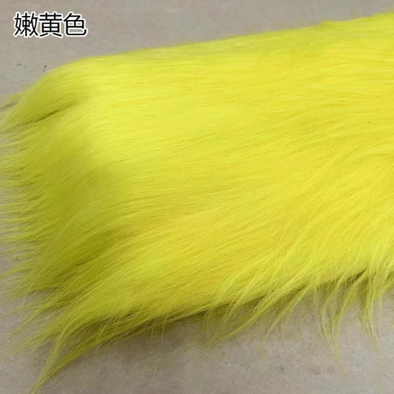 智美环球 多巴胺长毛绒布料创意大树穿新衣diy毛绒抱抱树 嫩黄色