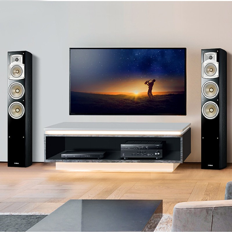 雅马哈(YAMAHA) NS-350 音箱套装 5.0声道木箱环绕影院 无源音箱 客厅音箱(五件套)黑色