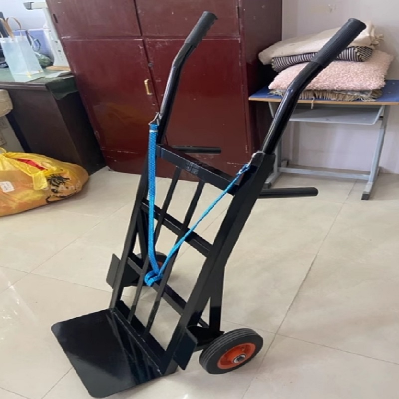 气瓶手推车\(无护盖款)单瓶/蓝色高清大图