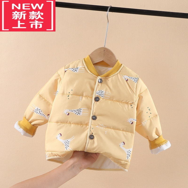 可莉允儿童羽绒棉服内胆秋冬季宝宝保暖棉衣加厚外套中小童外穿棉袄短款