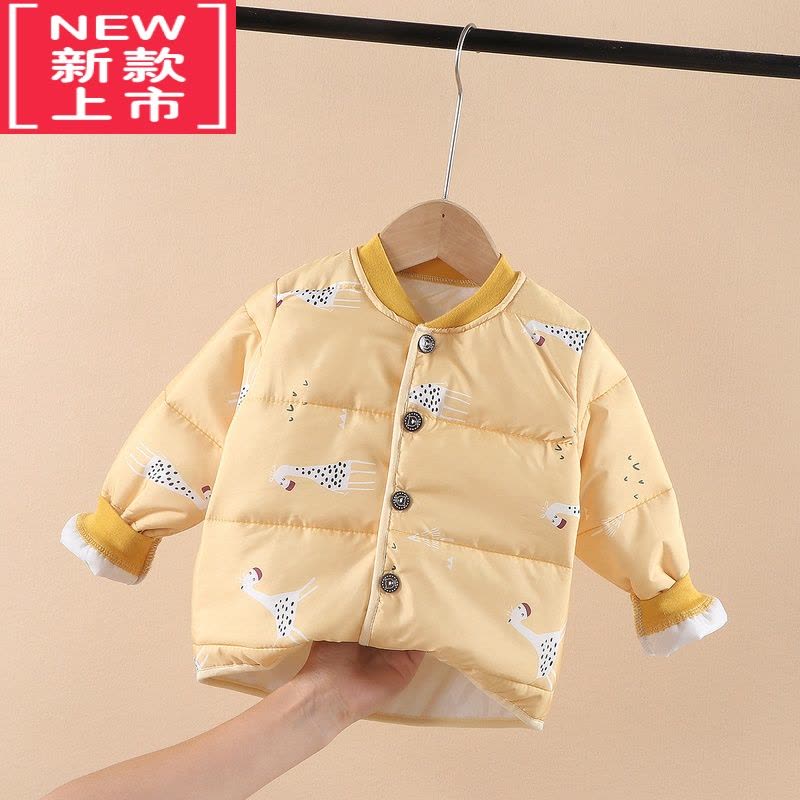 可莉允儿童羽绒棉服内胆秋冬季宝宝保暖棉衣加厚外套中小童外穿棉袄短款图片