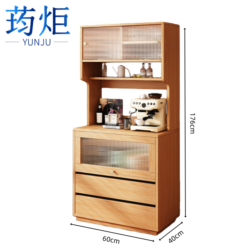 荺炬茶水柜 原木色60cm 台