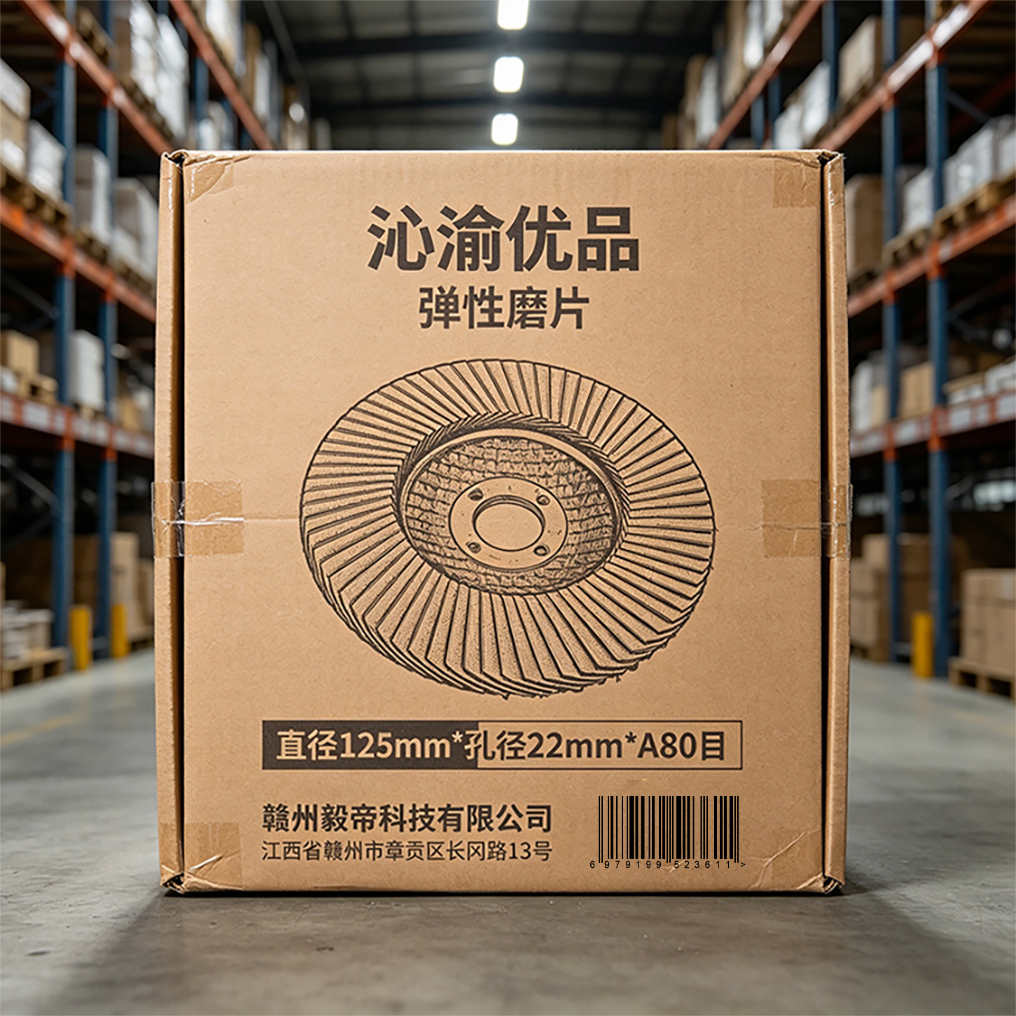 沁渝优品 弹性磨片 直径125mm*孔径22mm*A80目 片高清大图