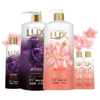 力士 (LUX) 香氛沐浴露桃花浅香1KG+幽莲魅肤1KG+350g+100g*2(香型随机)各种肤质[联合利华]