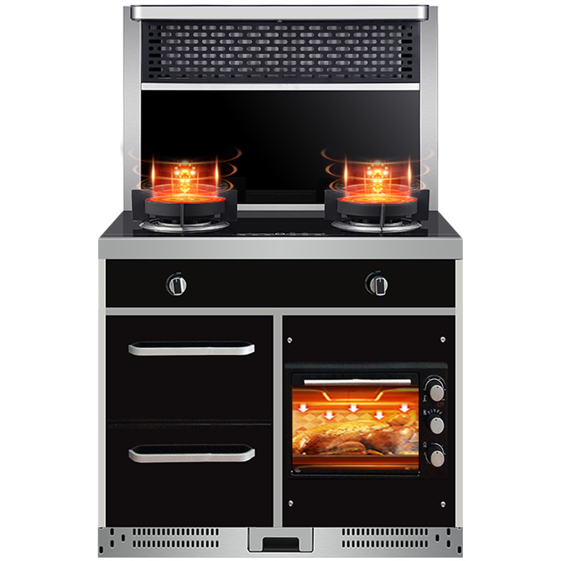 SAST/先科集成灶家用智能变频下排式烟灶消蒸烤一体自清洗环保灶 DK90H 天然气高清大图