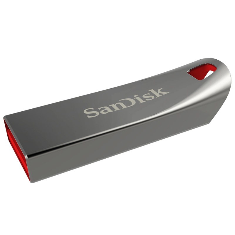 闪迪(SanDisk)16GB USB2.0 U盘 CZ71酷晶 银灰色 全金属外壳 无惧日常碰撞 5个装高清大图