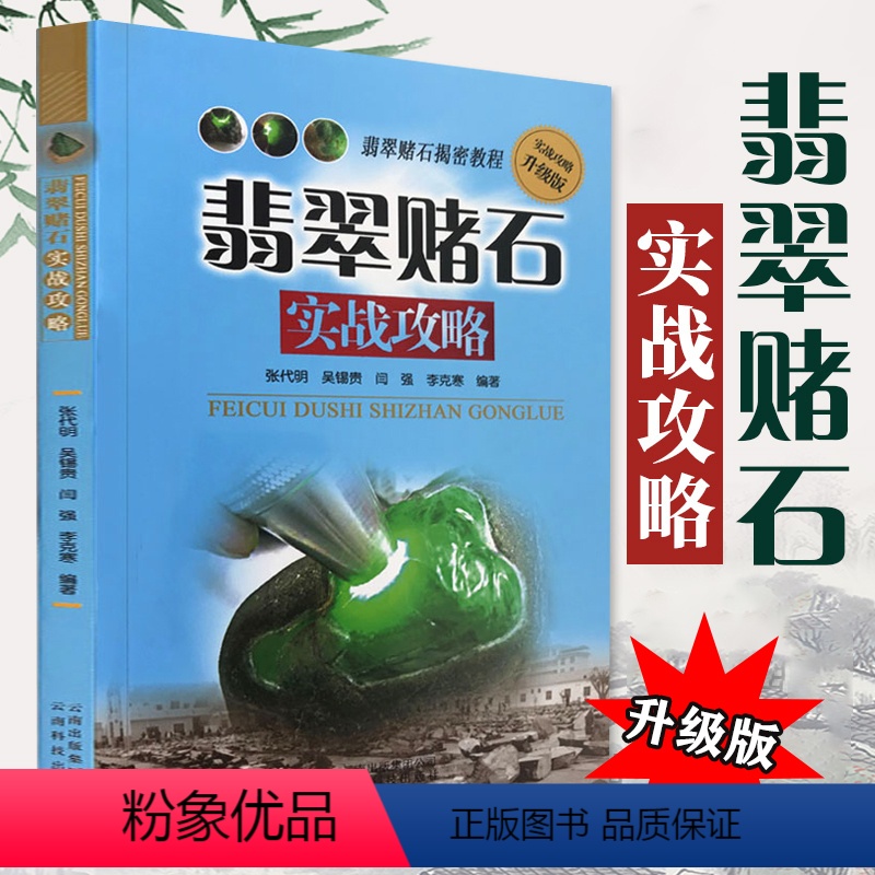 【正版】翡翠赌石实战攻略 翡翠玉石赌石鉴定技巧教程翡翠的评价标准翡翠毛料知识读物艺术收藏鉴赏书籍