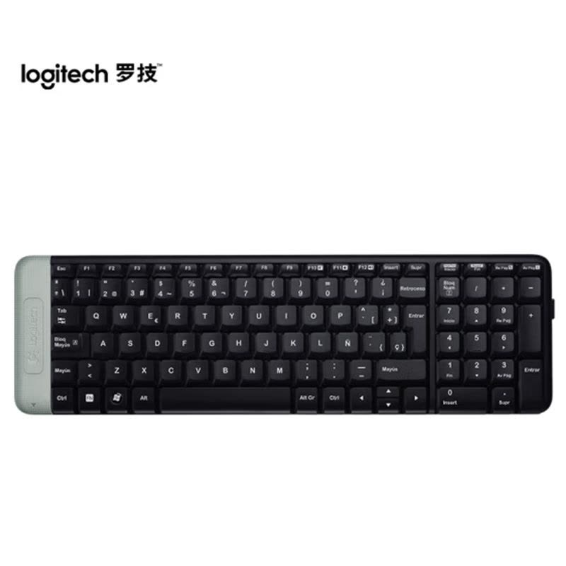 罗技(Logitech) K230 无线键盘 笔记本台式电脑一体机键盘带无线2.4G优联接收器 黑色图片