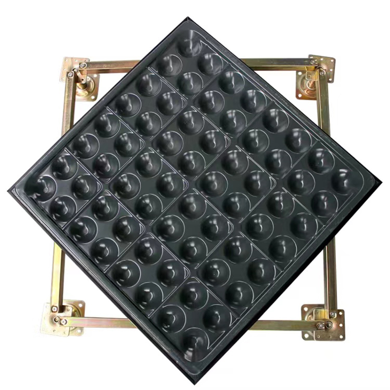 鑫双博 高强瓷面防静电架空地板支架高度150mm 600mm×600mm/块高清大图