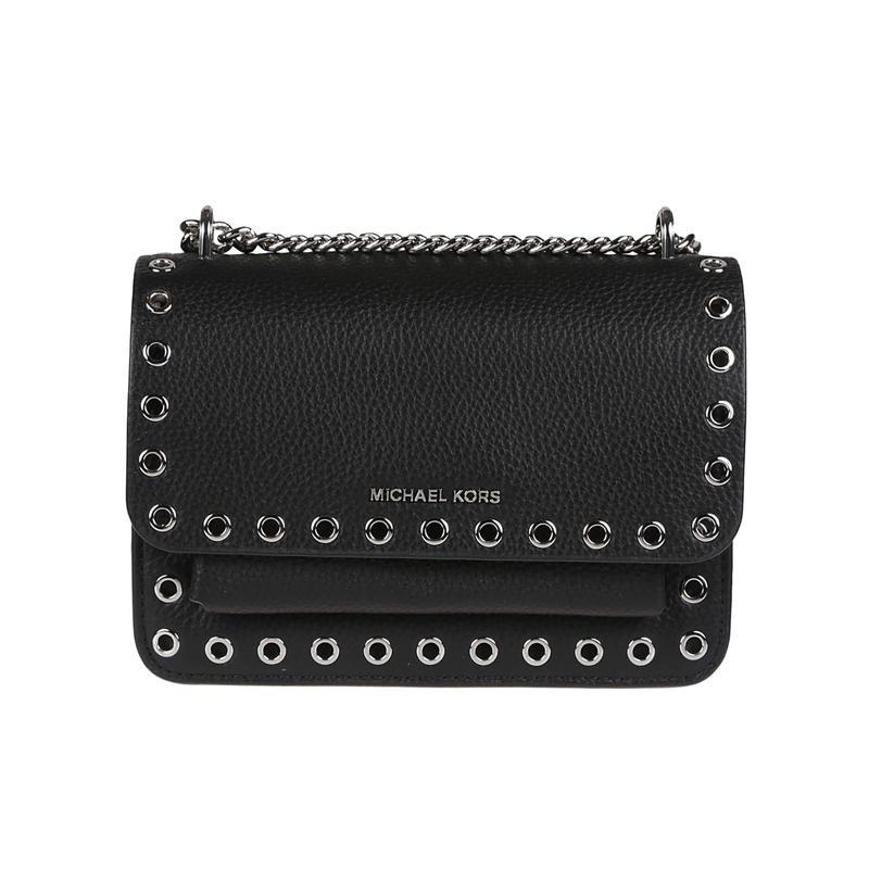 迈克·科尔斯(MICHAEL KORS)女款皮革单肩包小巧便携链带设计孔眼