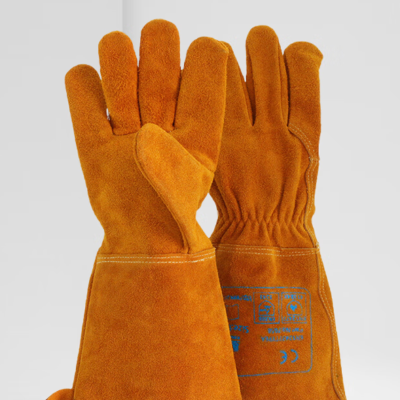 牛皮焊接手套 电焊手套高清大图