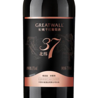 【官方旗舰店】长城北纬37精选级赤霞珠干红葡萄酒750ml*2瓶 送双支皮盒 中粮直营红酒
