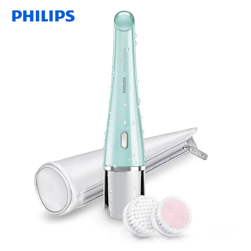 飞利浦(Philips)美颜洁面仪 洗脸仪 净颜焕彩洁肤仪 2个刷头 洗脸刷 适合痘痘肌毛孔深层清洁控油SC5273