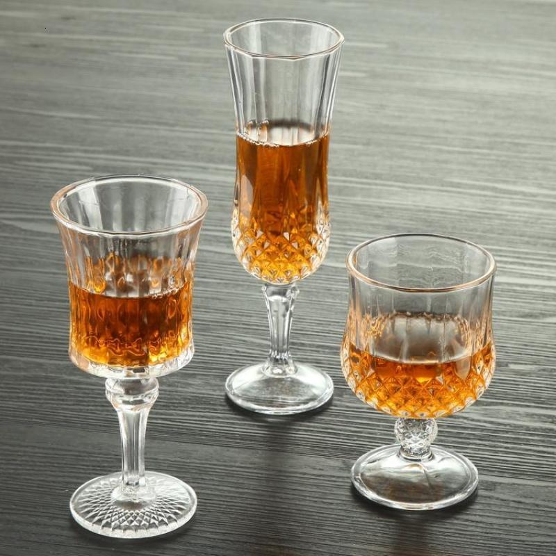 加厚无铅欧式钻石玻璃红酒杯高脚杯洋酒杯葡萄酒杯香槟杯酒具套装(请先与客服确认再)