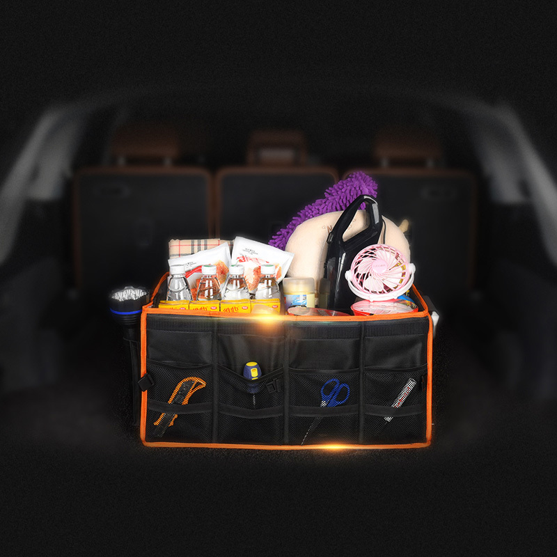 爱車屋(icaroom)60L折叠收纳箱 车载储物箱车用汽车后备箱收纳箱尾箱整理箱折叠杂物I-S60L-CH!高清大图