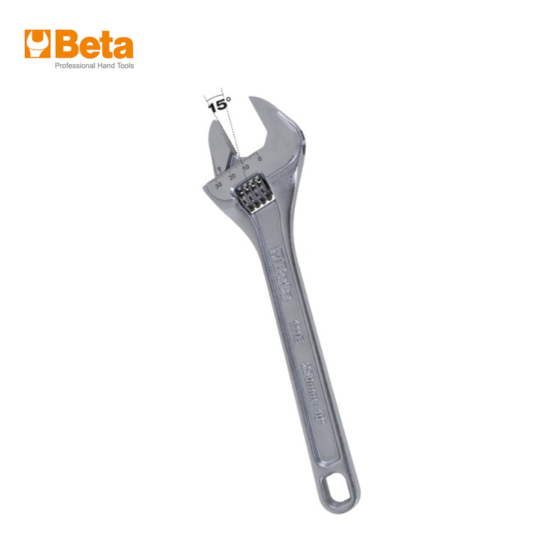 百塔(BETA) 111E 200 带刻度镀铬活动扳手