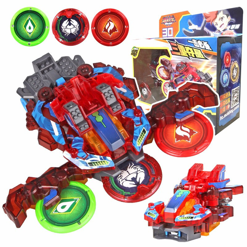 2代儿童玩具3代星能觉醒暴烈变形玩具车套装2代暴击系列重装铠王视频