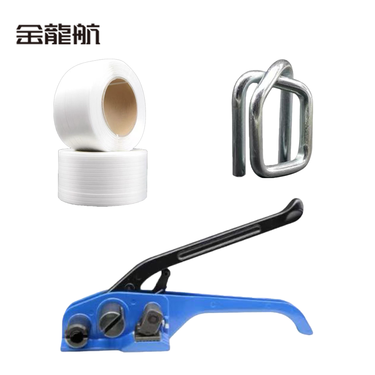 金龙航 纤维打包机套装 32纤维带1卷+32纤维扣100个+50纤维打包机1台