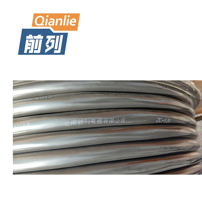前列Qianlie 铜芯铠装电缆YJV22-3x50+1x25mm2 米高清大图