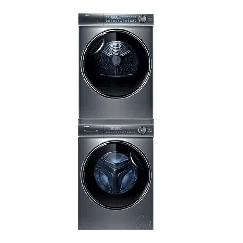 海尔/Haier 洗衣机 XQG100-BD14376LU1+HGY100-F376U1洗烘一体0401013010&&