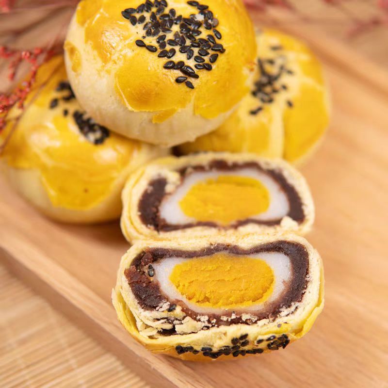 [1盒装]稻香村芝士味蛋黄酥110g/盒咸蛋黄酥糕点心零食团购送礼品早餐高清大图