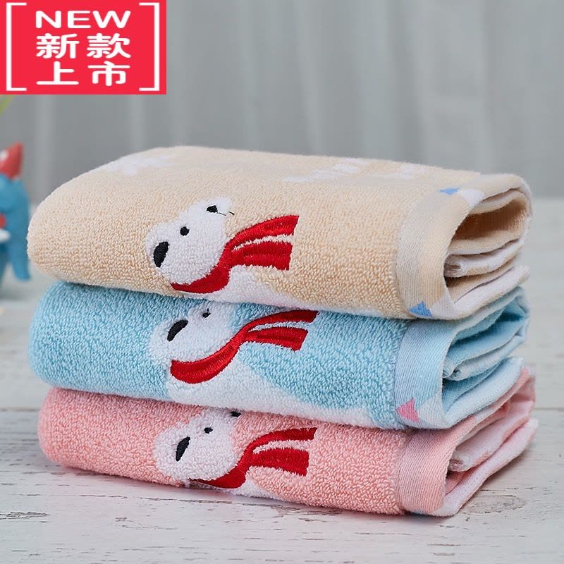 可莉允儿童毛巾卡通可爱柔软吸水方巾小孩男女学生擦脸洗面巾图片