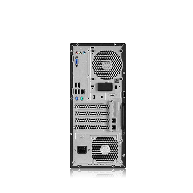 联想(Lenovo)扬天T4900D 商用台式机电脑 23.8英寸屏(Intel i5-7400 4GB 500GB DVDRW 集显 win10)企业采购 家庭娱乐 学生用机高清大图