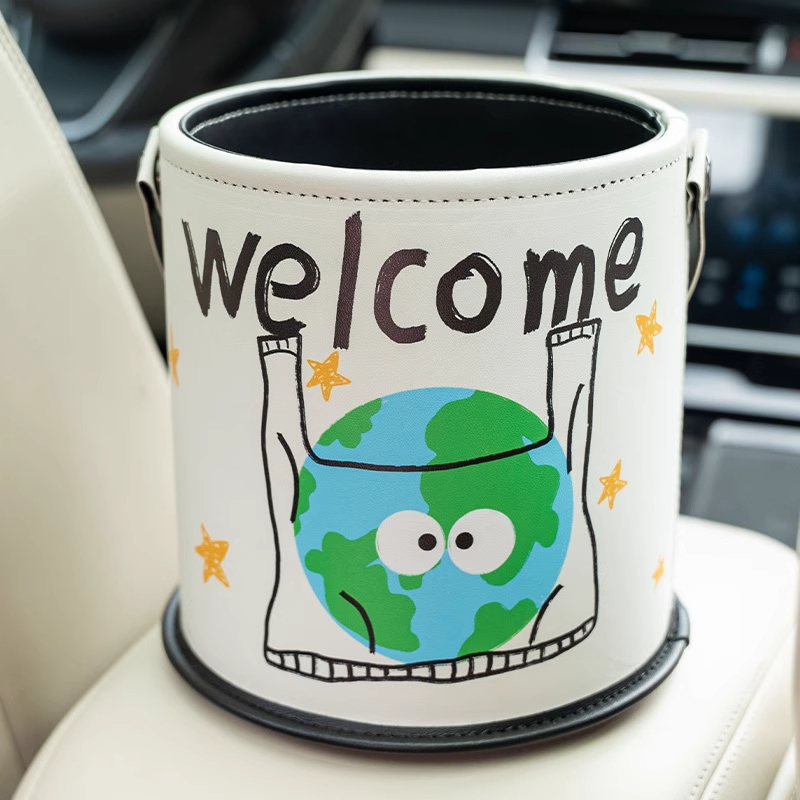 chanyoung 新款车载垃圾桶汽车内用副驾驶防水 个高清大图