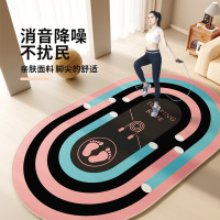 防滑跳绳垫减震隔音地垫室内加厚垫子健身瑜伽垫家用运动降噪地毯