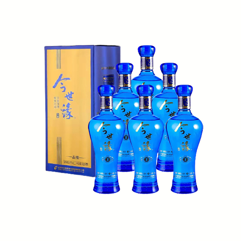 今世缘 40度 鑫缘蓝 柔雅型 500ml *6整箱装