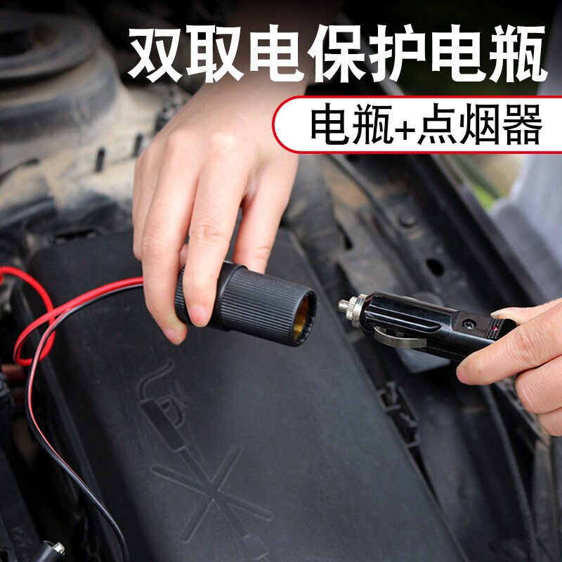 巨木 双缸车载充气泵12V便携式轮胎打气泵海绵提手汽车加气泵气筒