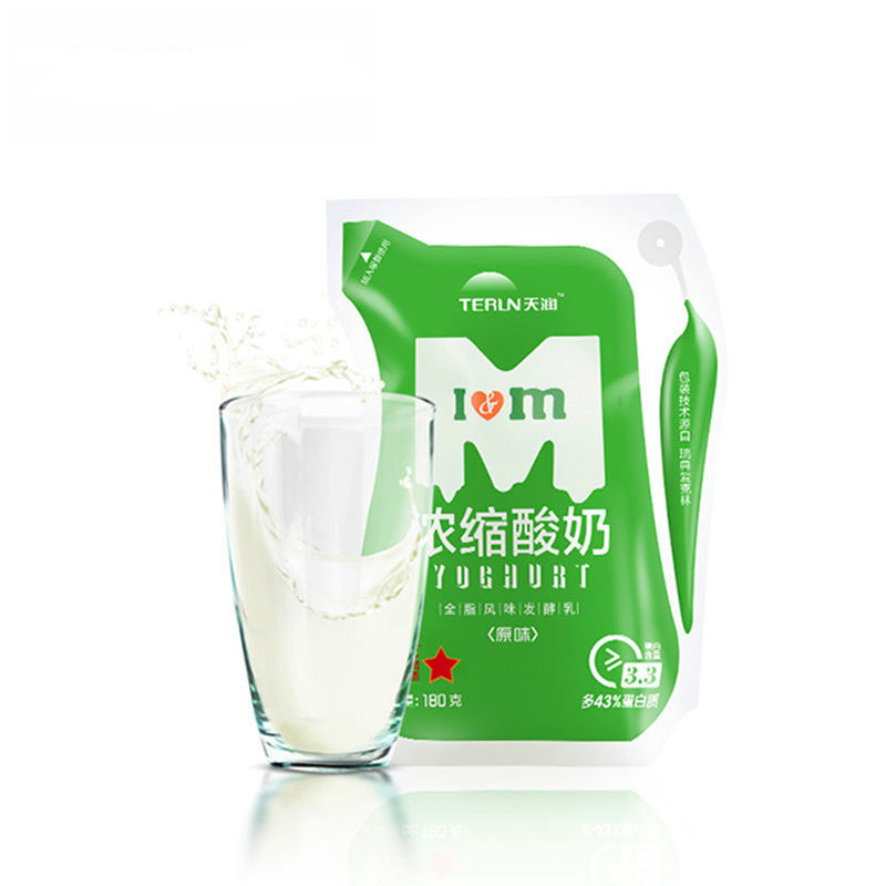天润新疆特产爱克林原味浓缩酸奶酸牛奶 180g*12袋高清大图
