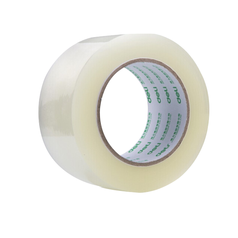 得力30334 透明封箱胶带/打包胶带 60mm*150y(137m/卷) 6卷/筒 办公用品(6筒装36卷)
